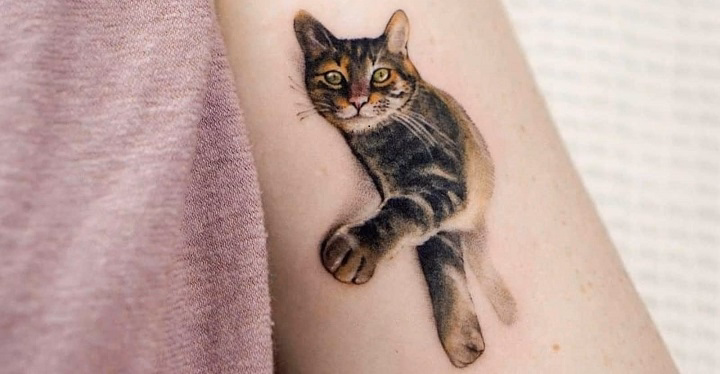Read more about the article Cute Cat Tattoo Adorable and Whimsical Ideas
