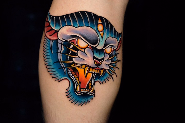 Read more about the article Traditional Cat Tattoo With Bold and Timeless Art