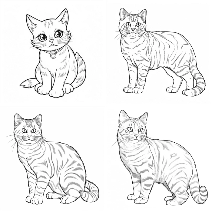 Types of Cat Drawings You Can Try