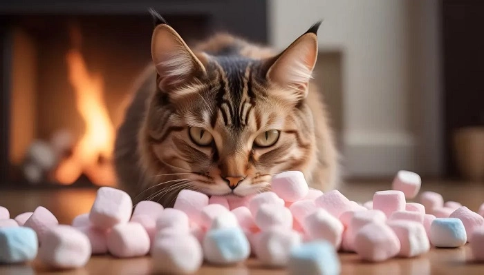 What Happens if a Cat Eats Marshmallows