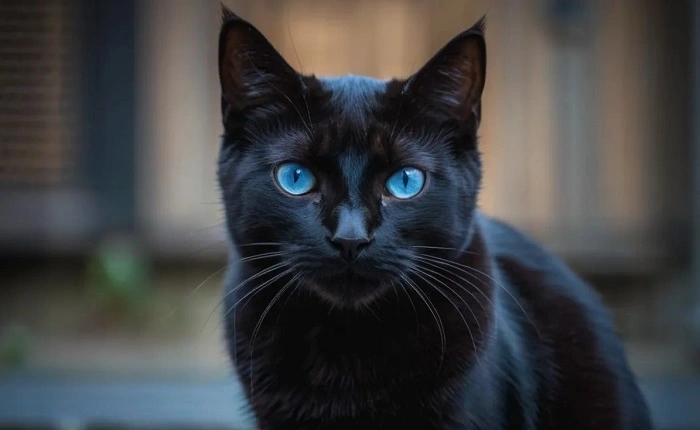 The Genetics Behind Blue Eyes in Black Cats 1